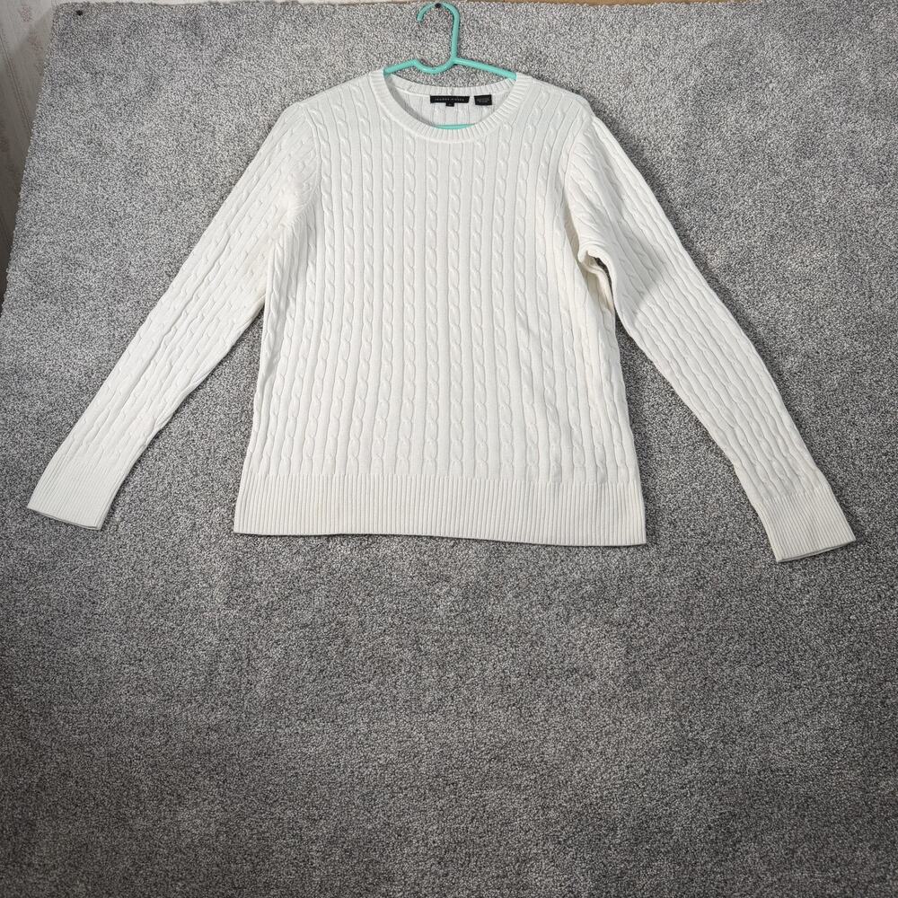 Jeanne Pierre Sweater L Classic Preppy Coastal Grandmacore Nautical Old Money